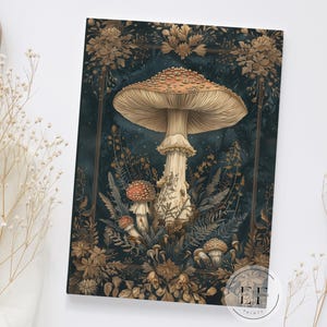 Mushroom Journal, Personalized Fungi Notebook, Enchanted Forest Diary, Whimsical Mushroom Gift, Foraging Gift, Custom Hardcover Journal