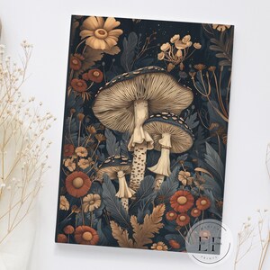 Mushroom Journal, Personalized Fungi Notebook, Enchanted Forest Magic Diary, Mushroom Forager Lover Gift, Custom Journal Hardcover Journal