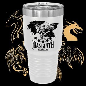 Fourth Wing Tumbler, Basgiath War College, Gift for Book Lover