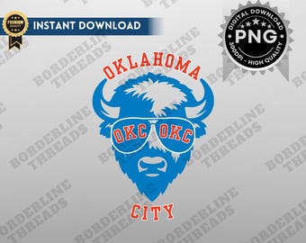 OKC Basketball PNG, Retro Oklahoma City Game Day Digital Download