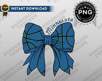 Minnesota Basketball Coquette PNG, Minnesota Game Day Sublimation, Coquette Bow, Printable Design for T-Shirts, Mugs, Tumblers, Hats