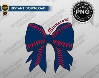 Minnesota Baseball Coquette PNG, Minnesota Game Day Sublimation, Coquette Bow, Printable Design for T-Shirts, Sweatshirts, Tumblers