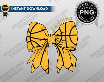 Indiana Basketball Coquette PNG, Indiana Game Day Sublimation, Coquette Bow, Printable Design for T-Shirts, Mugs, Tumblers, Hats