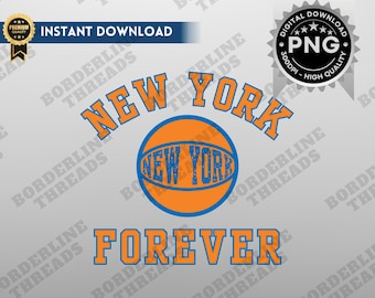 New York Forever Basketball PNG, Vintage New York Gameday Digital Download