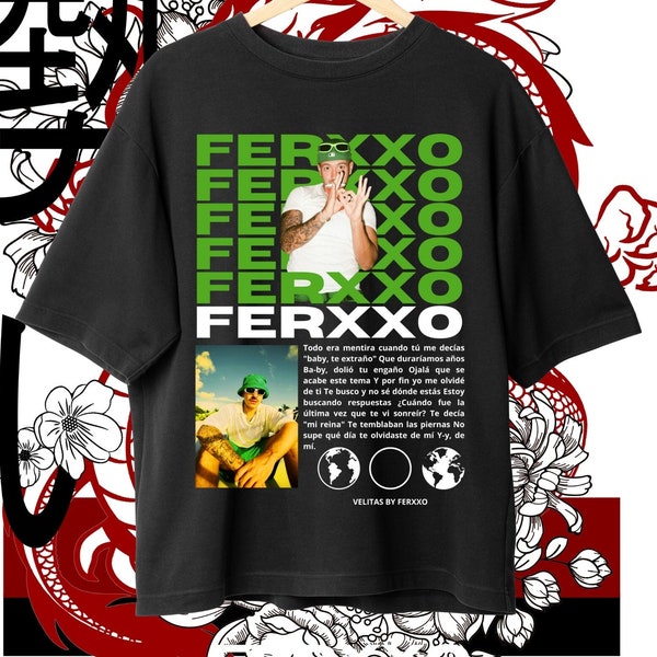 Diseño de camiseta de Feid Ferxxo. Camiseta Retro, PNG Digital 3889 x 5000 px vintage de los 90, Descarga instantánea y lista para imprimir.