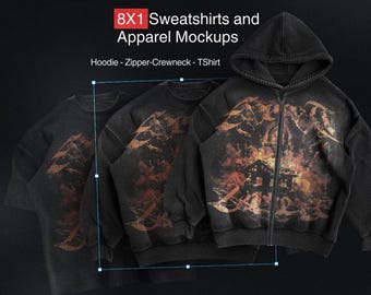 Realistic Oversized Hoodie Mockup, Realistic Unisex Hoodie PSD, Model Mockup, Gildan Hoodie.