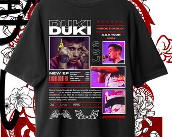 Duki Hiphop / Camiseta PNG / Duki Sudadera Vintage / Diseño de sublimación de camisetas / Descarga instantánea y lista para imprimir.