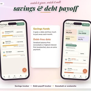 ADHD Budget Planner App, Beginner-Friendly Budget Tracker | Safe to Spend, Paycheck Budget, Bill Tracker, Debt Payoff | No Excel Needed image 8