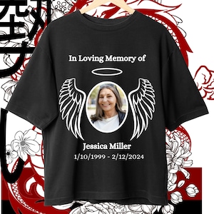 Editable en memoria amorosa PNG, fondo conmemorativo para funeral y recuerdo. Camiseta Canva RIP Memorial PNG Sublimación / Impresión Dtf