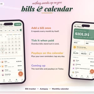 ADHD Budget Planner App, Beginner-Friendly Budget Tracker | Safe to Spend, Paycheck Budget, Bill Tracker, Debt Payoff | No Excel Needed image 6