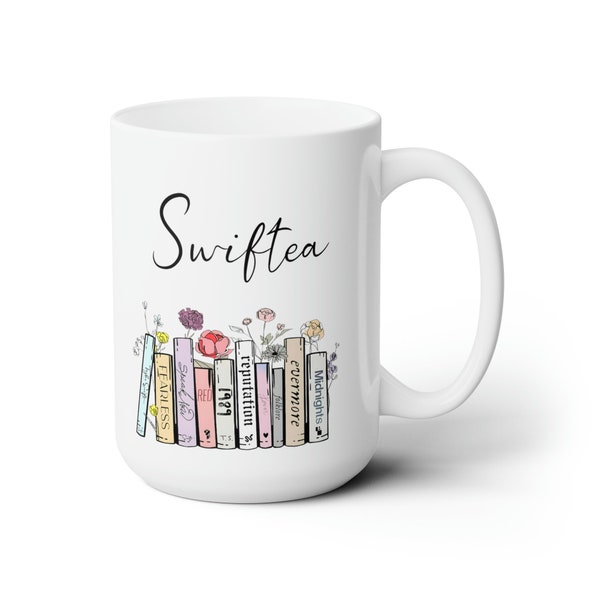 Swiftea Mug, Taylor's Version Gifts, Swiftie Merch, Music Albums as Books, Swiftie Coffee Mug Swiftie Fan Gift, Subtle Merch, Swifty Gift