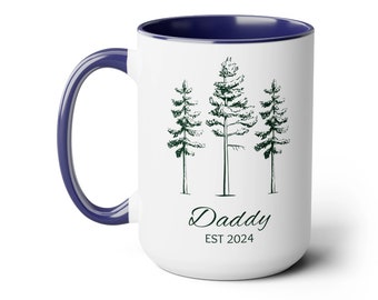 New Daddy Coffee Mug Gift Set, Gift for New Parents, Parent to Be Coffee Mugs, Soon to Be Parents; New Baby, New Dad, Daddy To Be Gift