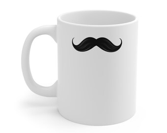 Mustache Coffee Mug 11oz