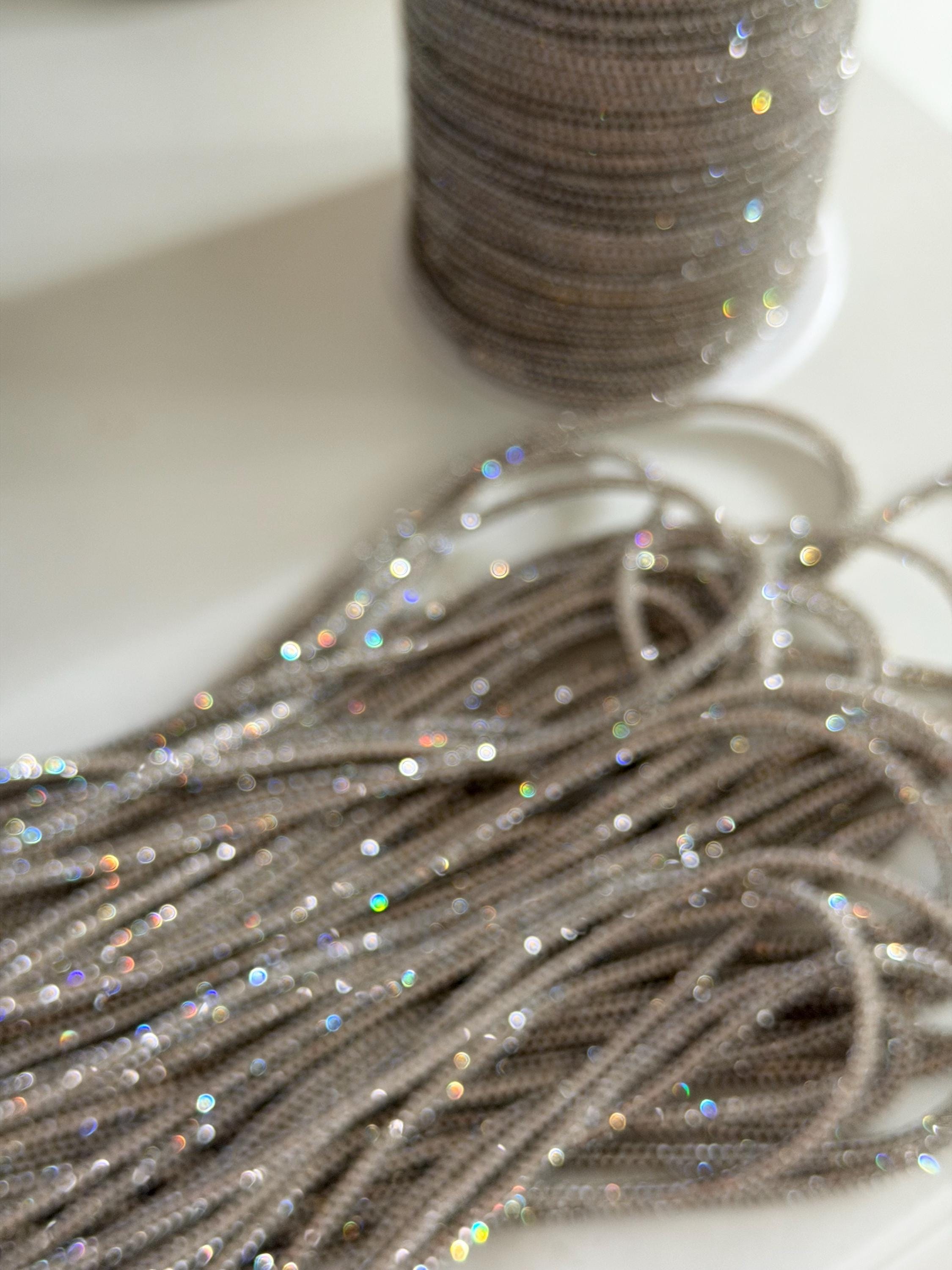 Crystal Rhinestone Cord Shiny Rope Silver/white - Etsy