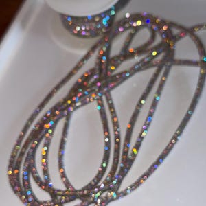 Crystal Rhinestone Cord Shiny Rope Silver/white - Etsy