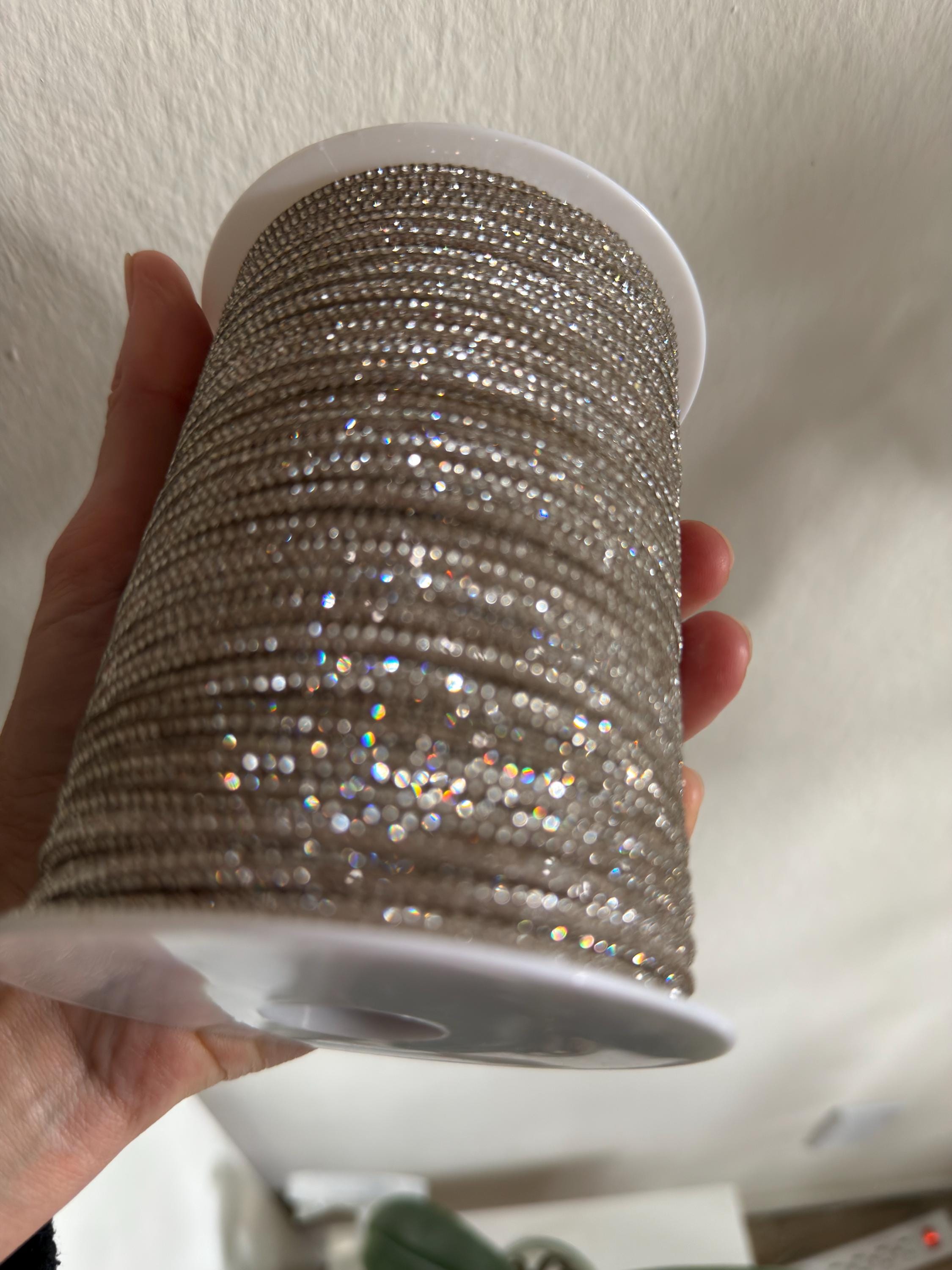Crystal Rhinestone Cord Shiny Rope Silver/white - Etsy