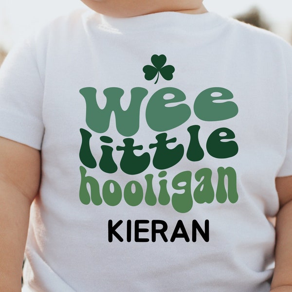 Wee Little Hooligan St. Patrick's Day Baby Shirt, Cute St. Patrick's Infant Shirt, Saint Patrick's Day Baby Tee, St Patrick's Day Baby Gift