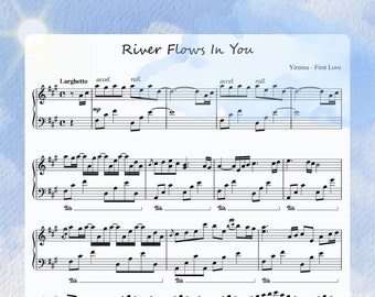 Yiruma River Flows in You Piano Sheet Music: Accurate Version (PDF & MIDI)