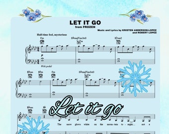 Frozen - Let It Go - Piano, Guitar, Vocals Sheet Music (PDF)