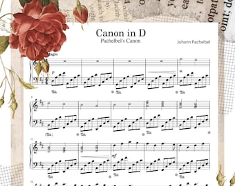Pachelbel's Canon in D Piano Sheet Music (PDF & MIDI)