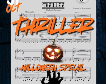 Michael Jackson Thriller Piano Sheet Music: Halloween Special (PDF + MP3)