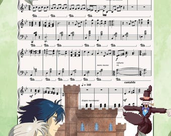Merry-Go-Round of Life Piano Sheet Music: Howl's Moving Castle (Printable PDF)