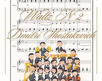 Waltz No. 2 Piano Sheet Music by Shostakovich (Printable PDF)