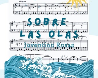 Sobre Las Olas Waltz: Easy Piano Sheet Music (PDF & MIDI)