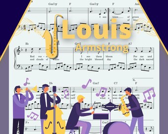 Louis Armstrong: What a Favorable World Easy Piano Sheet Music (PDF & MP3)