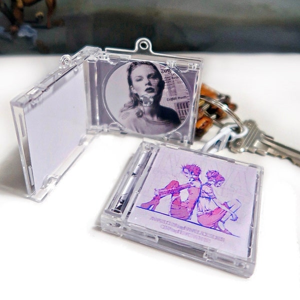Custom CD Album Keychain |  Your Album covers, Uniquely Yours | Gift Ideas for Anyone/Any Occasion  Gift idea | Spotify Apple Music