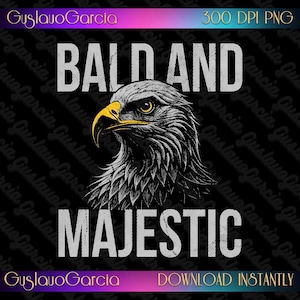 Bald And Majestic Eagle PNG, 4th Of July Patriotic Sublimation Design, Distressed Halftone American Flag Wildlife Clipart, Shirt Art