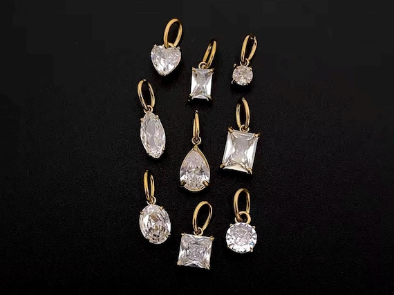 Sparkling CZ Charms: Cubic Zirconia Pendants for Jewelry Making