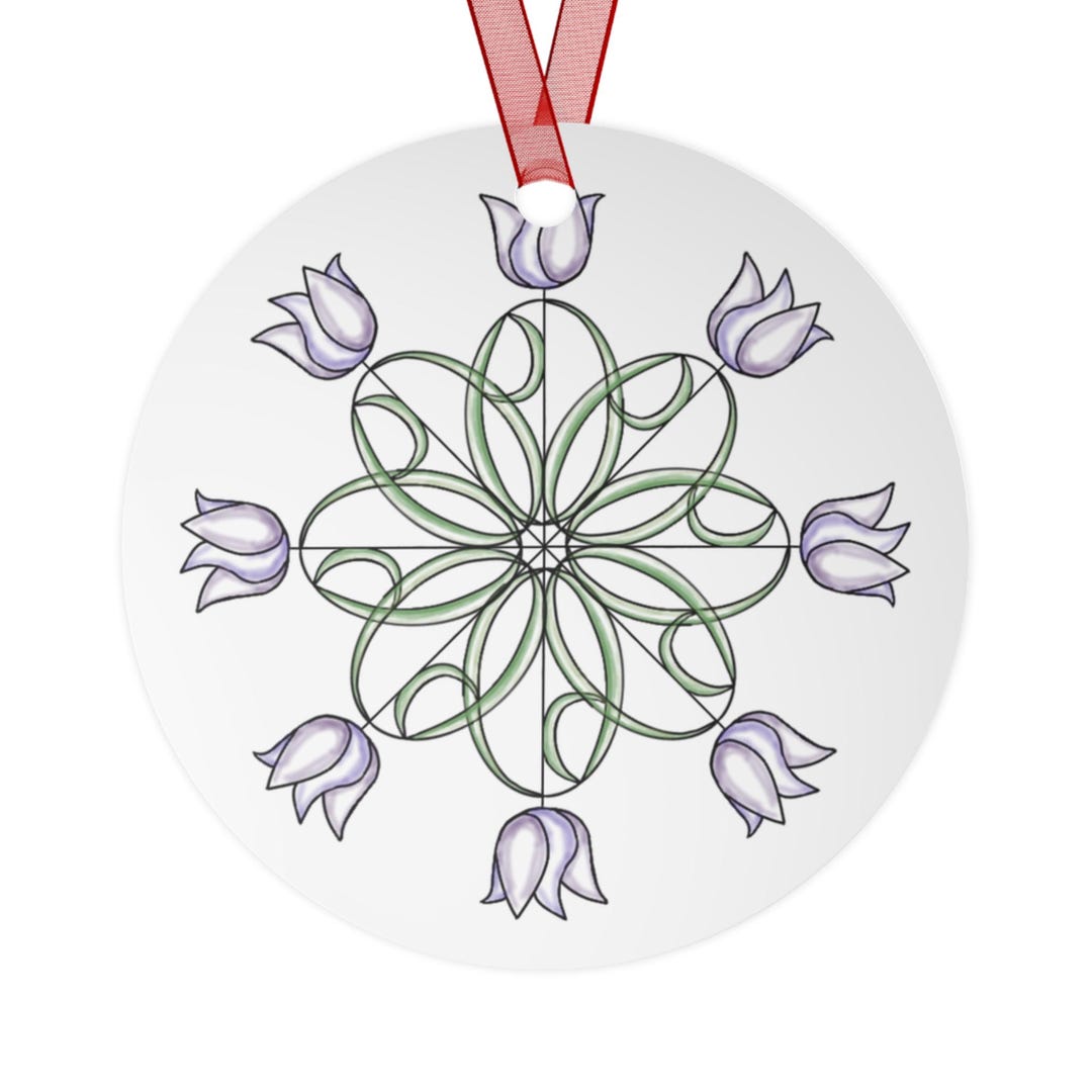 Parkinson's Tulip Color Wheel Metal Ornaments - Etsy
