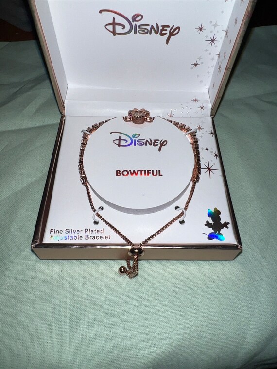 Disney Minnie Mouse Pendant Gold Plated Rhineston… - image 1