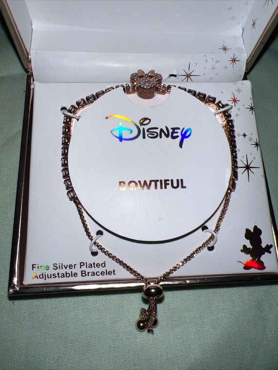 Disney Minnie Mouse Pendant Gold Plated Rhineston… - image 2