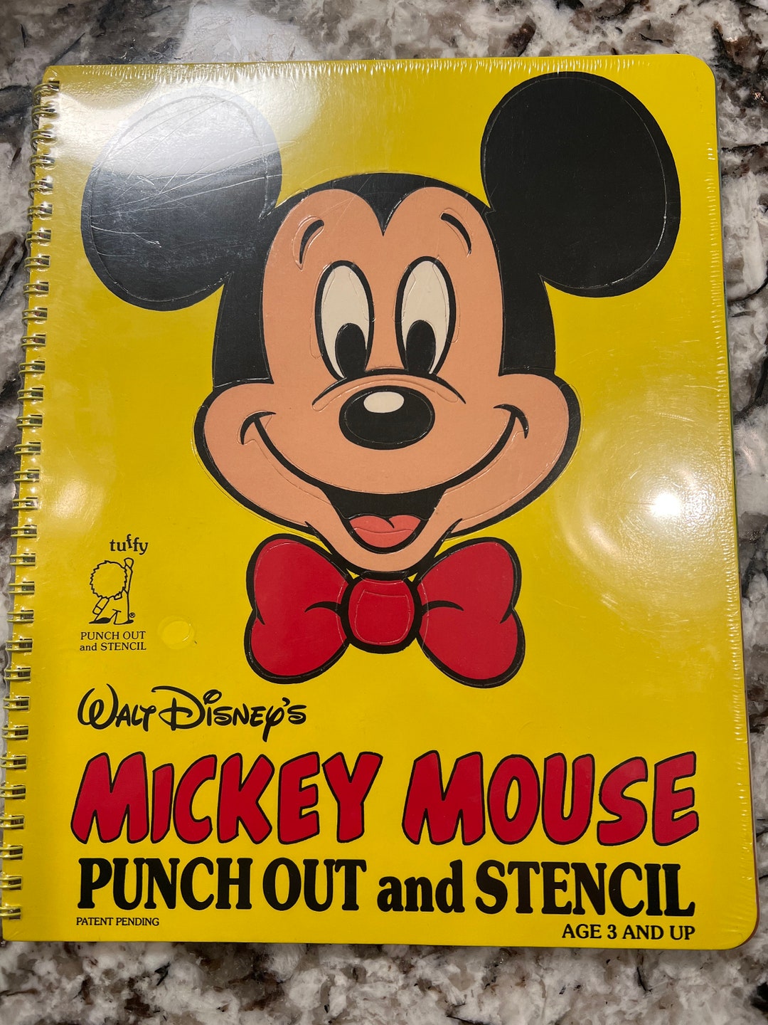 Mickey Mouse Punch Out and Stencil Book Etsy