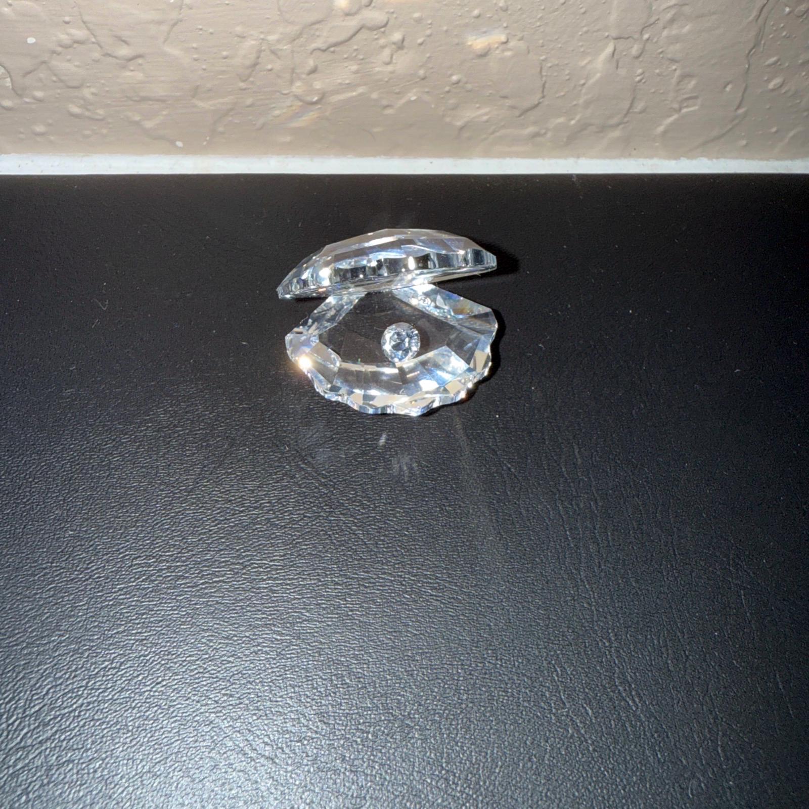 Swarovski Crystal Clam Shell With Diamond Pearl Figurine - Etsy
