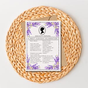 Regencycore Birthday Card – Society Paper, Period Drama