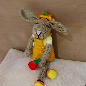 handmade Crochet Bunny Rabbit Soft Doll toy amigurumi - Perfect Gift Idea