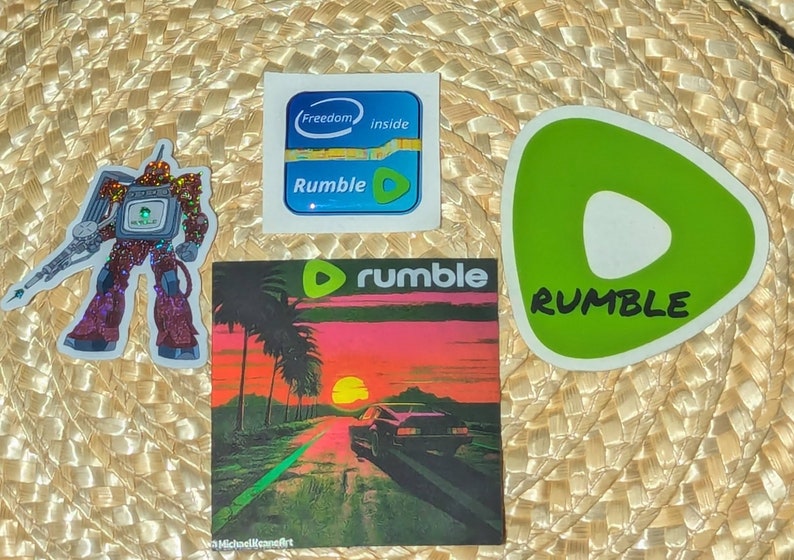 Triangle Square Rumble Rumble Sticker Pack #1 - Set of 4 Stickers - Etsy