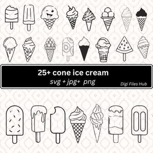 Ice cream Svg,Ice Cream Cone Svg,Ice Cream Outline,Sweet Ice Cream Cone Cut files,Ice Cream Clipart,Ice Cream Silhouette Svg,Png,Vector