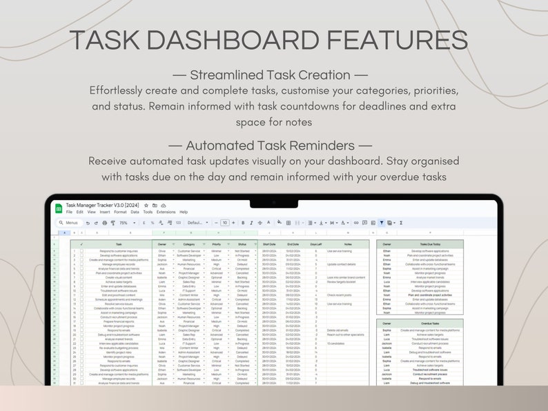 Project Management Spreadsheet Template, Gantt Chart Google Sheets ...