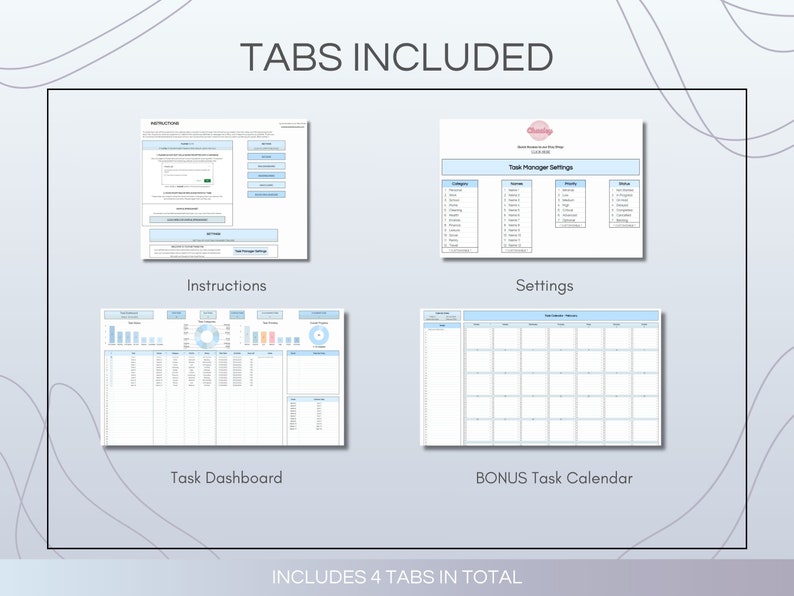 Task Management Spreadsheet Template, Project Tracking Software, to Do ...