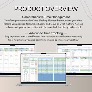 Weekly Time Blocking Planner Spreadsheet, Daily Timeboxing To-do List ...