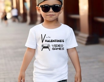 Gaming Valentine's Shirt: V is for Video Games (PNG)