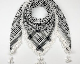 Royal Kufiya (Keffiyeh) | Handgefertigte Quasten