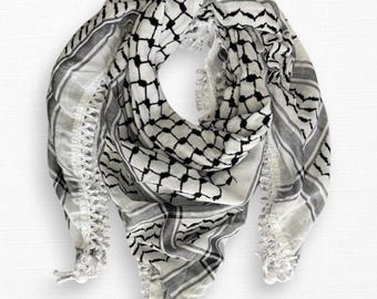 Lightweight Classic Kufiya (Keffiyeh) | Made in Jordan