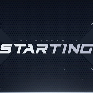 Könnte beinhalten: Ein dunkelblauer Hintergrund mit einem weißen Punktmuster. Der Text "THE STREAM IS STARTING" ist in Weiß mit silbernem Umriss.