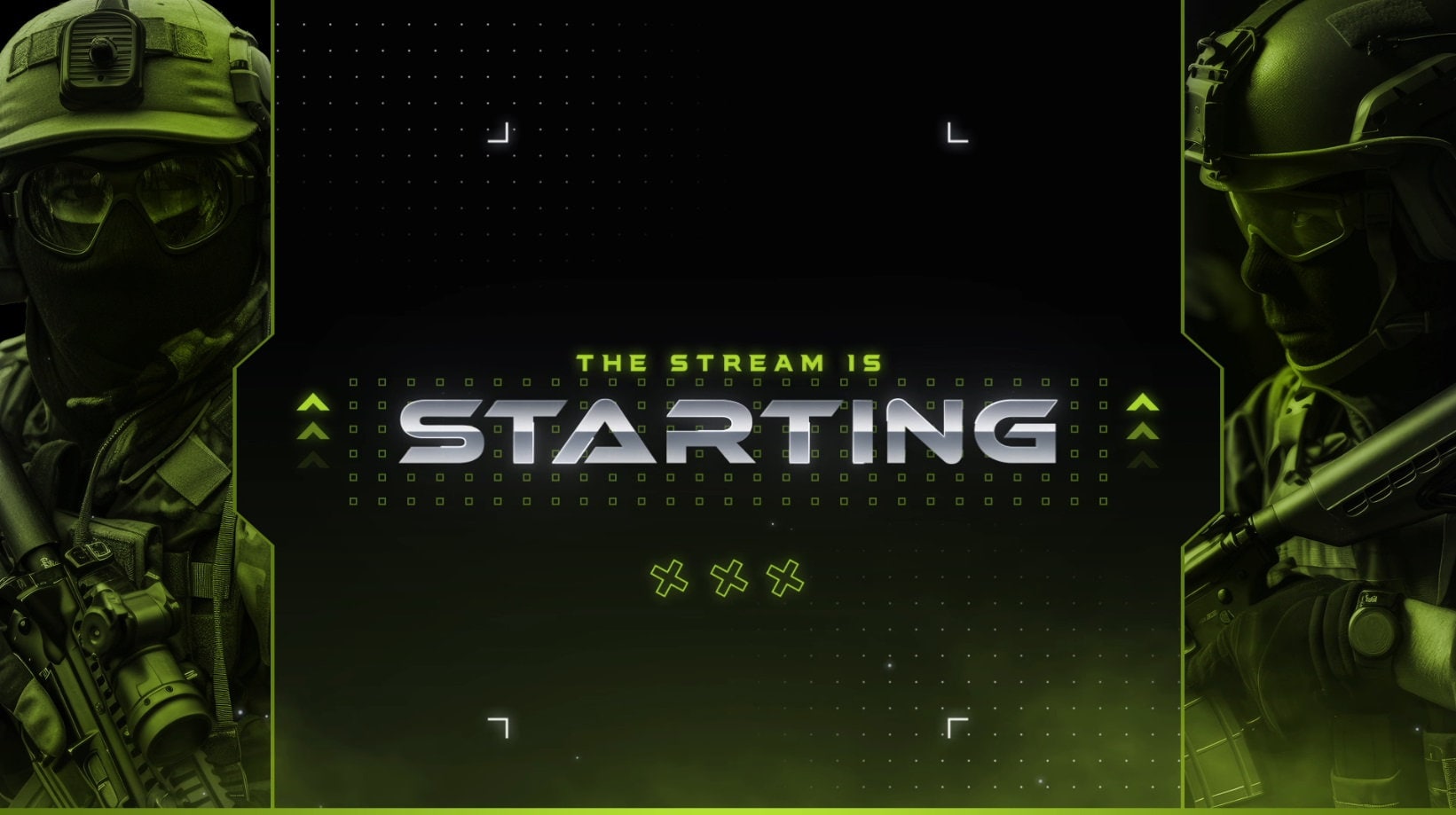Animated Tactical Warfare Overlay for Twitch, YouTube | COD MW Overlay Stream Package | FPS | Animated screens, Alerts, Webcam, Transition