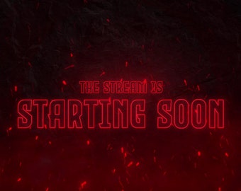 Animated Fire Embers Overlay for Twitch, YouTube | Red Glowing Overlay Stream Package |  Anime Transition | Animated Screens, Alerts, Webcam